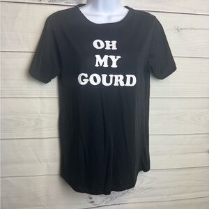 Oh My Gourd Black tee size L